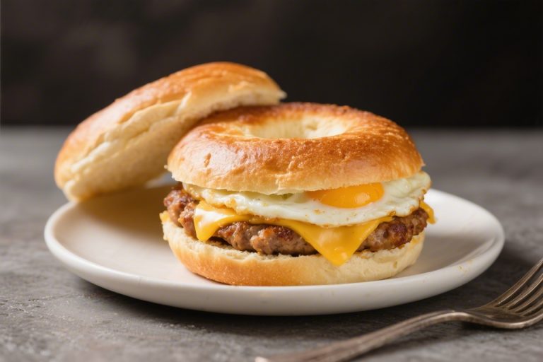 Copycat Dunkin’ Sausage Egg & Cheese Bagel Recipe – A Cozy Breakfast Classic at Home